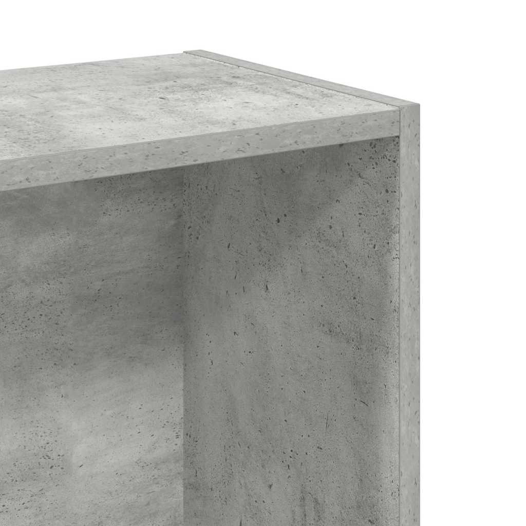 Bookshelf Concrete Grey 80x24x75 cm Engineered Wood